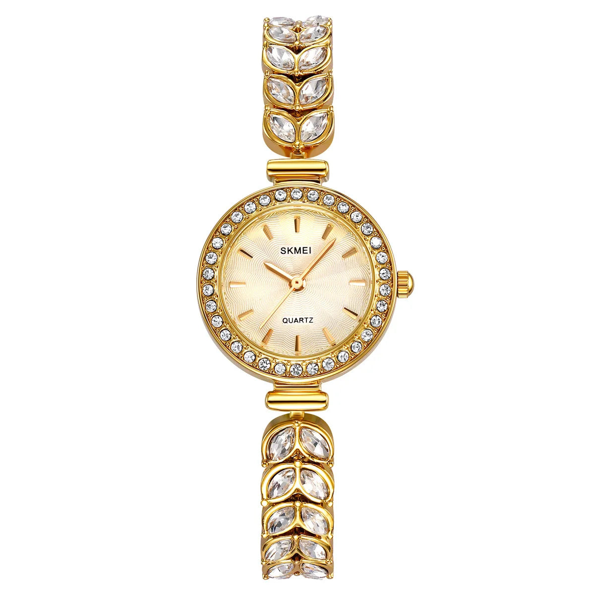 2547 Lady Diamond Quartz Watches Women Fashion Waterproof Stainless Steel Innovative Girl Wristwatches Clock Reloj Mujer