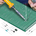 AUKENIEN 7 Values 40pcs Double Sided PCB Kit 2x8 3x7 4x6 5x7 6x8 7x9 8x12 Prototype Board For Arduino DIY Soldering