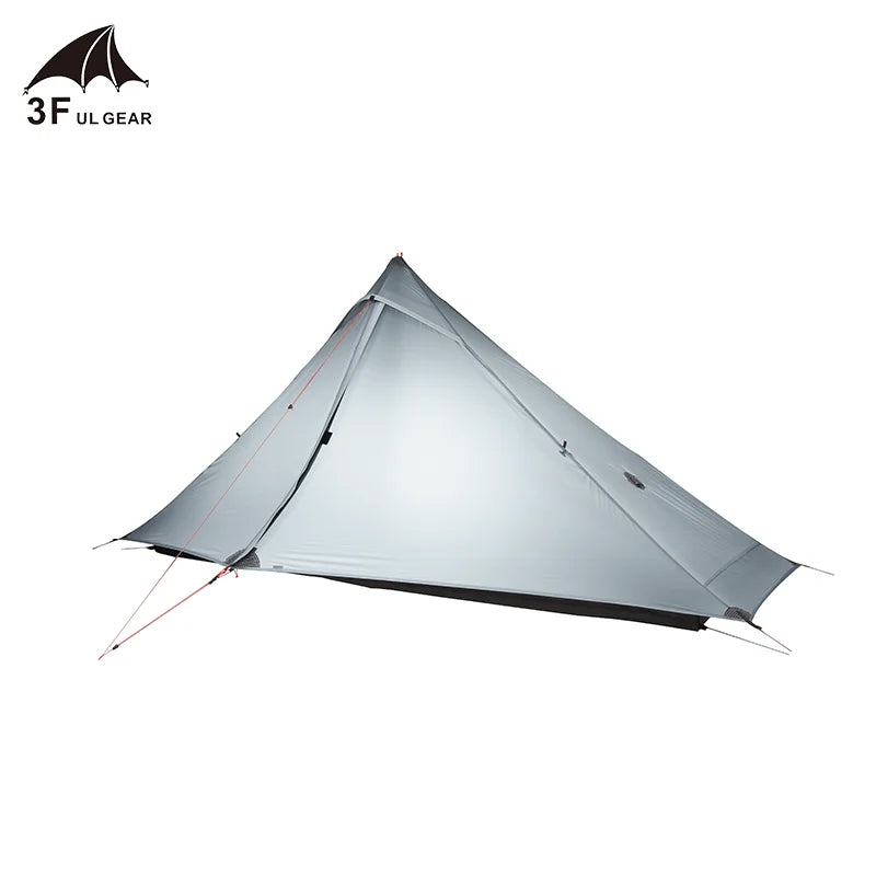 3F UL GEAR LanShan 1 pro 1 Person  Outdoor Ultralight Camping Tent 3/4 Season 230*80*125CM Two Side 20D Silnylon