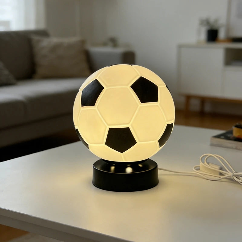 Football LED High-End Creative Gift Table Lamp New Year Kids Fans Boys Girls Birthday Desktop Ornament Decor Lamp