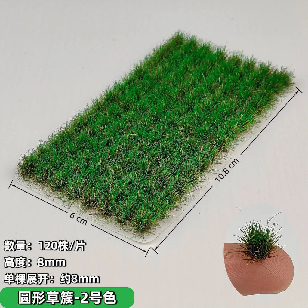 120pcs/box Miniature Grass Cluster Model Kits Vegetation Materials Diy Railway Sand Table Lawn Layout Kit Diorama Accessory
