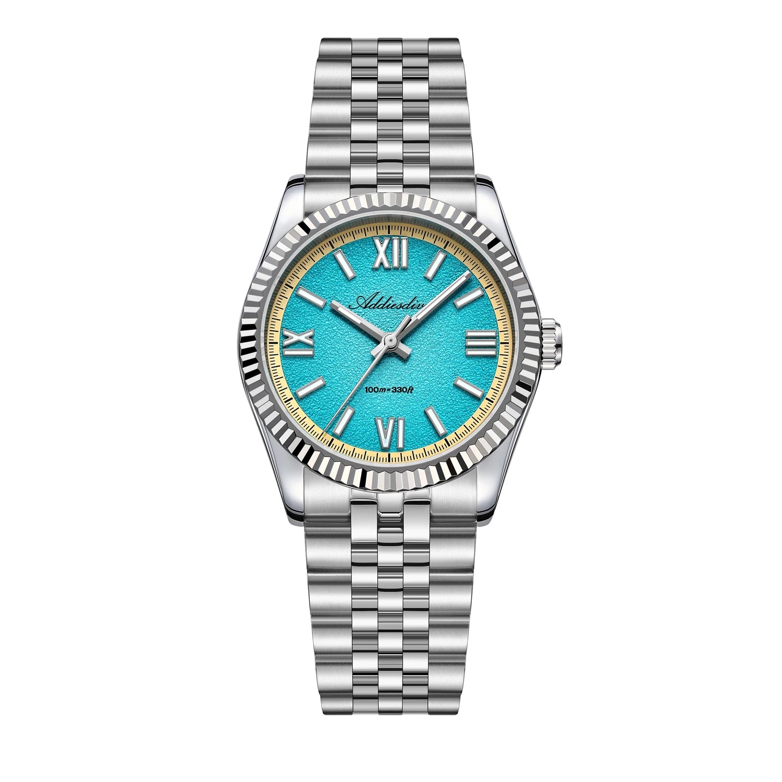 ADDIESDIVE Hight Quality Sapphire Glass 10Bar Waterproof Watches 316L Stainless Steel BGW9 Super Luminous Wristwatches for Women