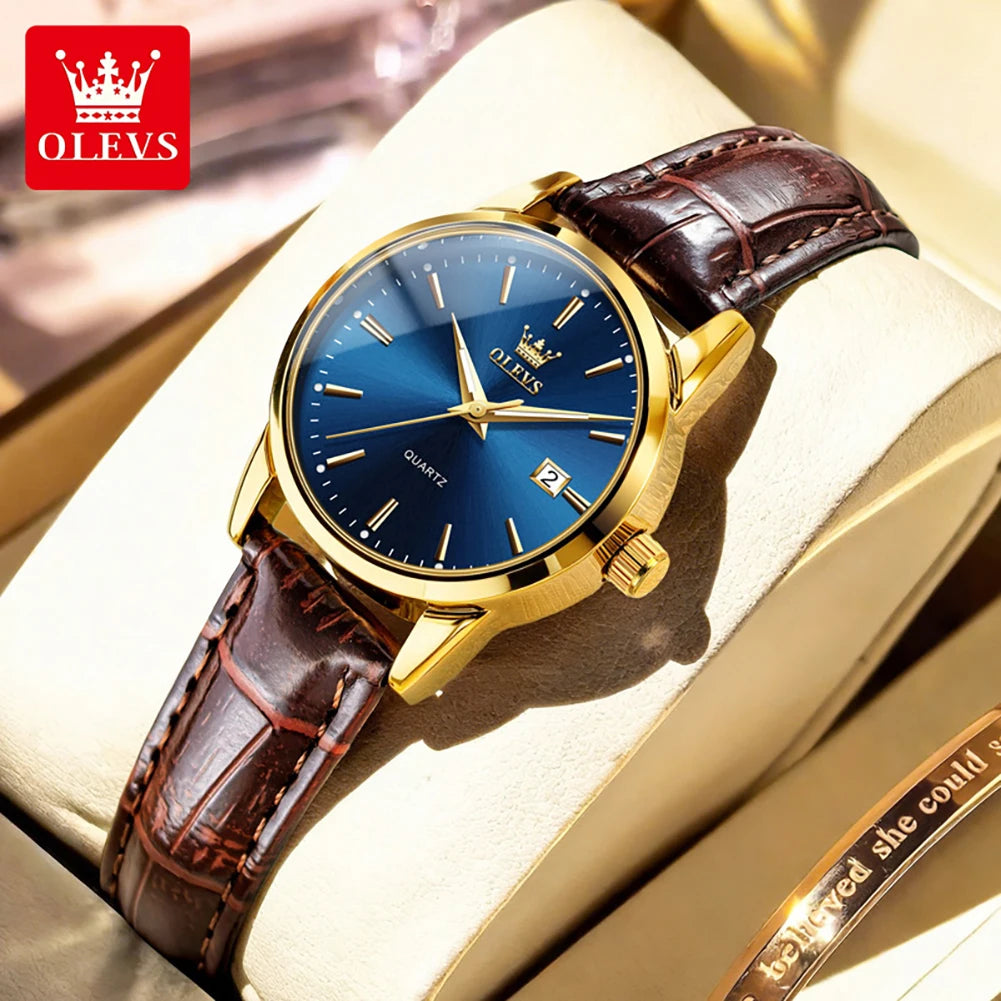 OLEVS 6898 Women Watch Original Quartz Watches Waterproof Luminous Date Watch Bracelet Set Ladies' Gift 2026 New Color Reloj