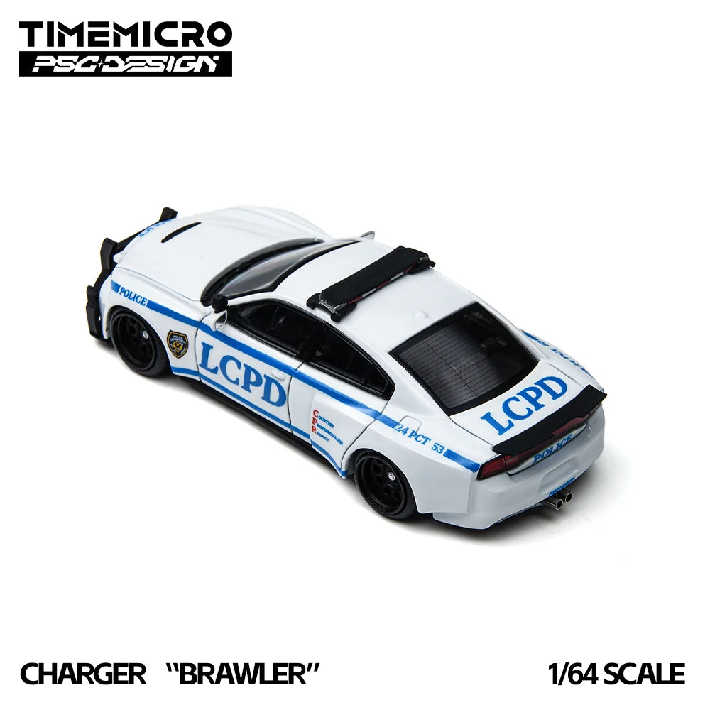 Pre-sale*TimeMicro1:64 Stallion Brawler Diecast Mini Police Car Model Hobby Display Collectible Toy