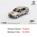 MINIGT 1076 In stock 1:64 Mercedes Benz 190 E 2.3 16 #11 Ayrton Senna 1984 Nürburgring Diecast Car Model Collection Toys