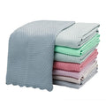 5 pcs Household Cleaning Products Cloth Fish Scale Rag for Glass Clean as Soon as You Wipe It Kitchen Tools Microfiber for Glass