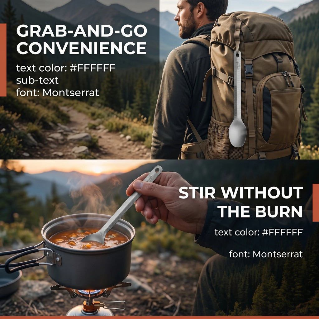 Dawn Deer Titanium Spoon 22cm Long Ultralight Camping Cutlery For Hiking Backpacking Lightweight Outdoor Tableware Trekking Gear