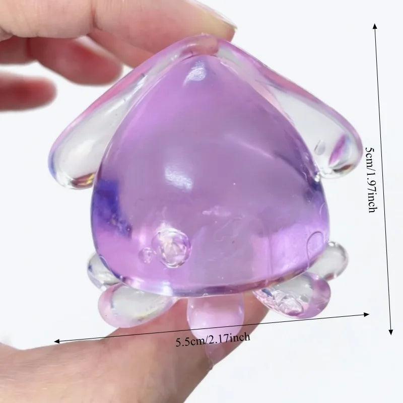 Squishy Octopus Maltose Fidget Toys Soft Kawaii Mini Calamari Fidget Squishes Fun Anti-stress Squid Sensory Toy for Adults Gifts