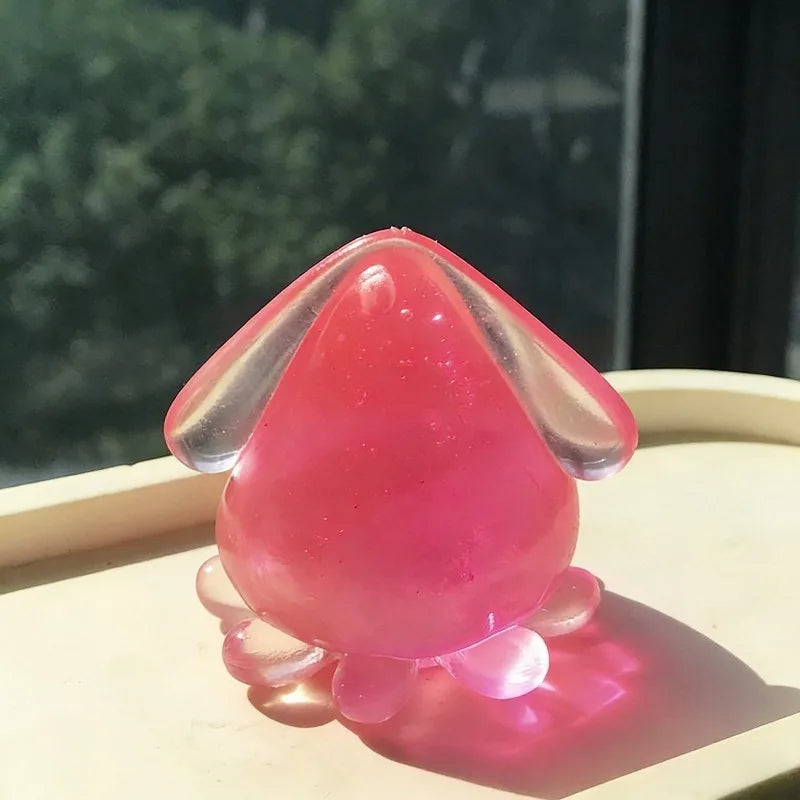 Squishy Octopus Maltose Fidget Toys Soft Kawaii Mini Calamari Fidget Squishes Fun Anti-stress Squid Sensory Toy for Adults Gifts