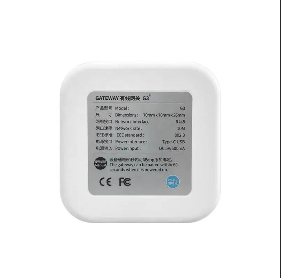TTLOCK G2 G3 Wifi Gateway for Smart Door Lock Bluetooth TTlock App Phone Remote Control LOCK to Wifi or RJ45 Ethernet converter