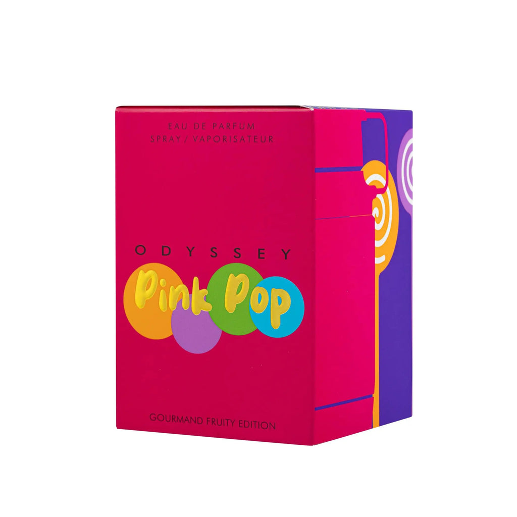 Armaf Odyssey Pink Pop Gourmand Fruity Edition Eau de Parfum Spray 3.4 Ounce Eastern-Middle Eastern fragrance long lasting fragrance Cologne Portable Pheromone Birthday gift