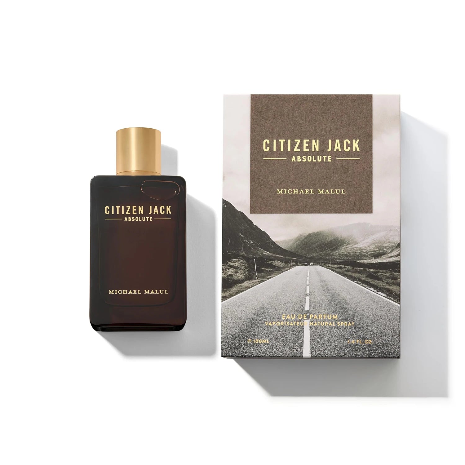 Michael Malul Citizen Jack Absolute Eau de Parfum Spray for Men – Modern Woody Aromatic & Spicy Amber Scent, Long-Lasting Intense Fragrance, Perfect Gift, 3.4 fl oz / 100 ml