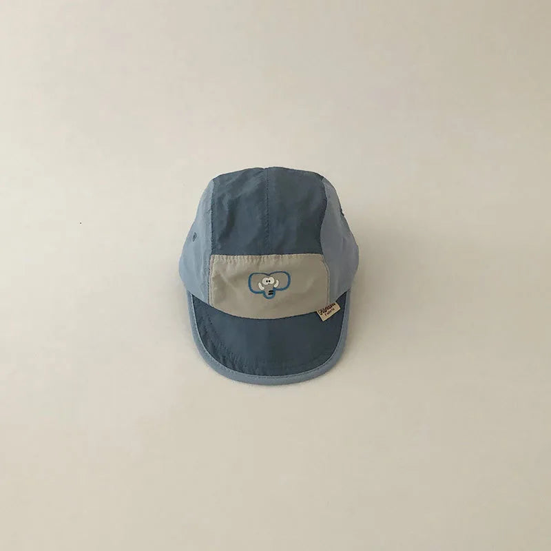Summer Quick Dry Hat for Baby Letter Embroidery Baseball Cap Kids Boy Girl Adjustable Sunscreen Thin Sport Hats