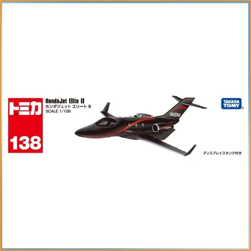 Genuine Tomica No.138 Honda Jet  Alloy Diecast Model Mini Collectible Aircraft Figurine New Release Car Model Toy Gift