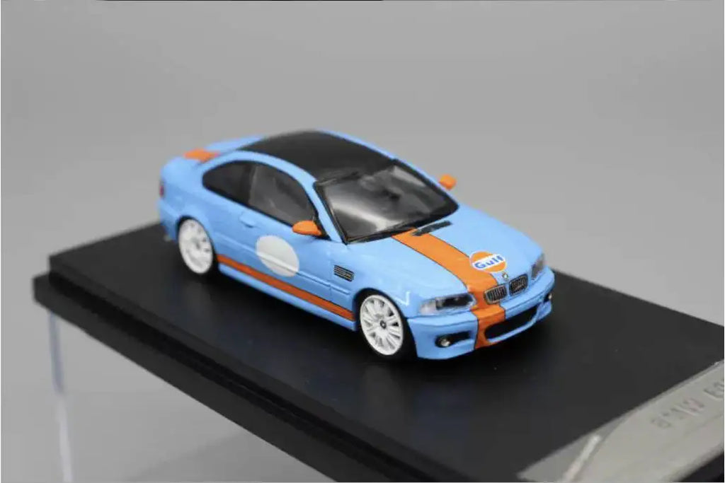 Ready To Ship Street Warrior1:64 BMW E46 M3 & E30 M3 Gulf Livery Diecast Model Car Collection (2 Variants) In Stock