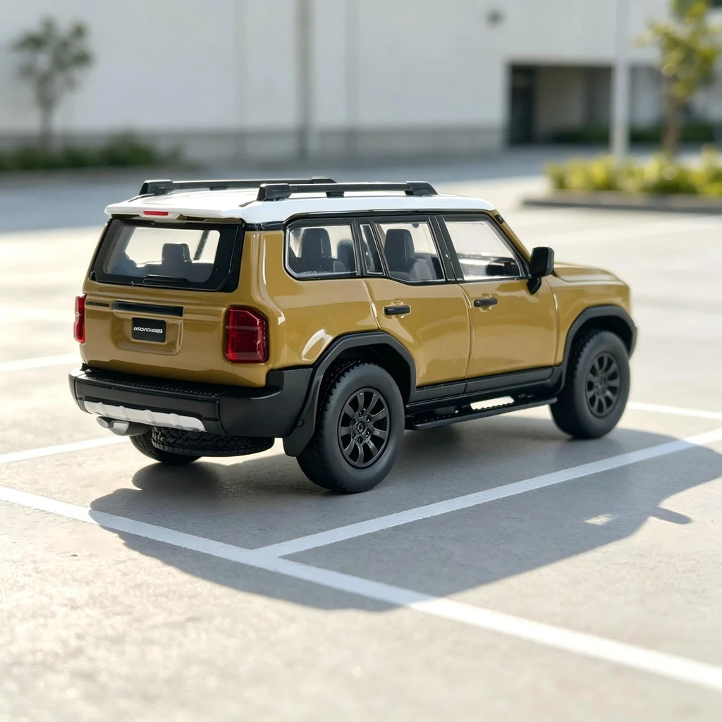 TH 1:64 simulation Toyota Prado LC250 alloy car model engine hood can be opened static ornament off-road vehicle model gift