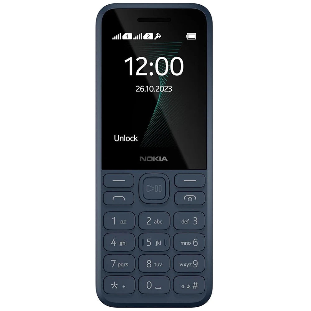 Nokia 130 2023 2G Backup Phone 2SIM 1450mAh 2.4-inch MP3 FM Radio MicroUSB LED Flashlight Nokia Physical Buttons Elderly Phone