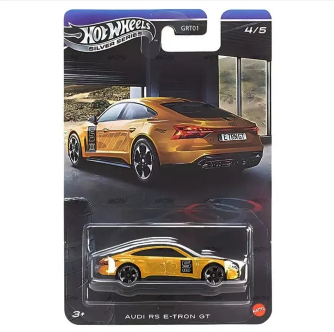 Hot Wheels Grt01 Silver Standard High-Performance Series Audi Set Audi 90 Audi R8 Alloy Car Model Models Diecast Collector Gift