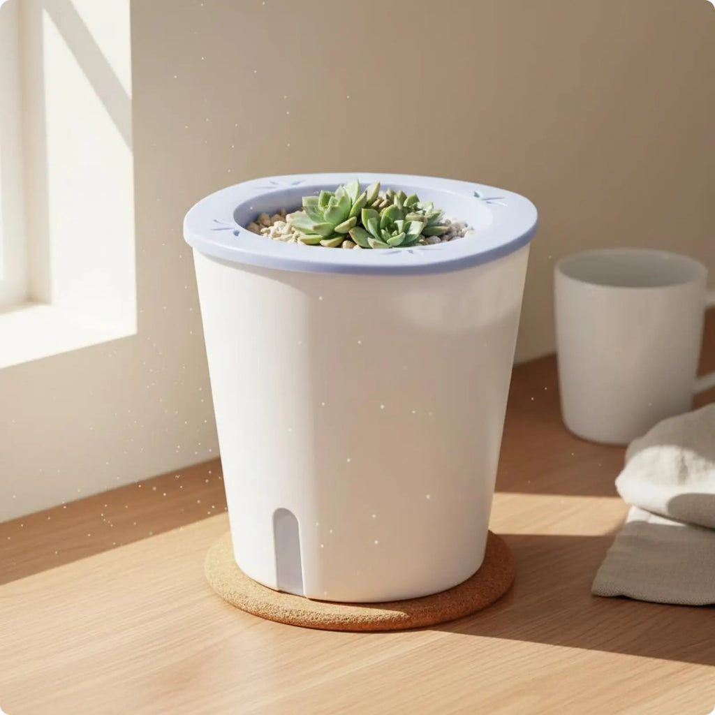 Self Watering Planter Large Size Self Watering Pot Water Reservoir Planter Hydroponic Garden Container Lightweight for Outdoor