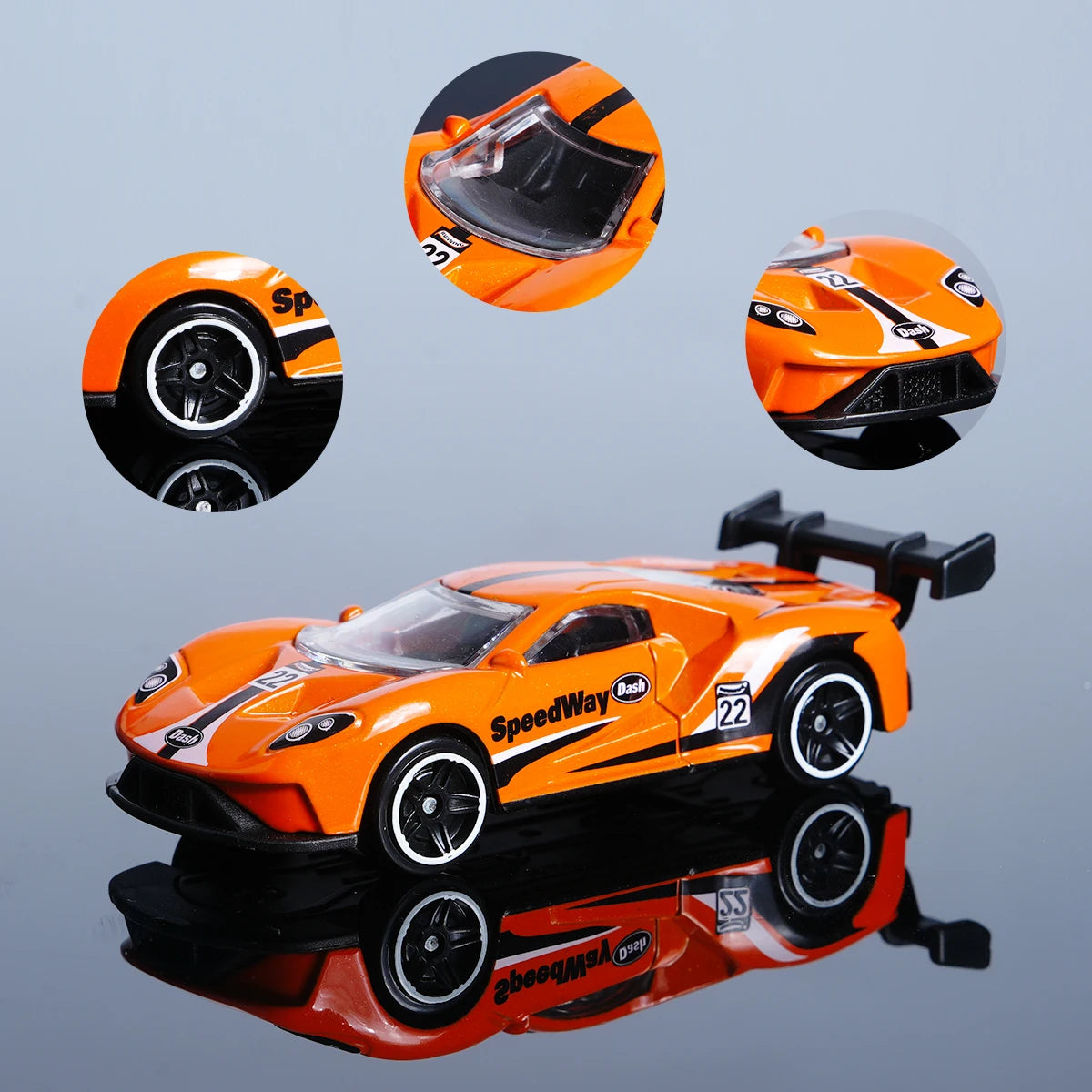 Alloy Car Model Simulation 1:64 Sliding Sports Car Racing Car Children's Toy Car Boy Gift Christmas Toy Gift Racing Car Ornament