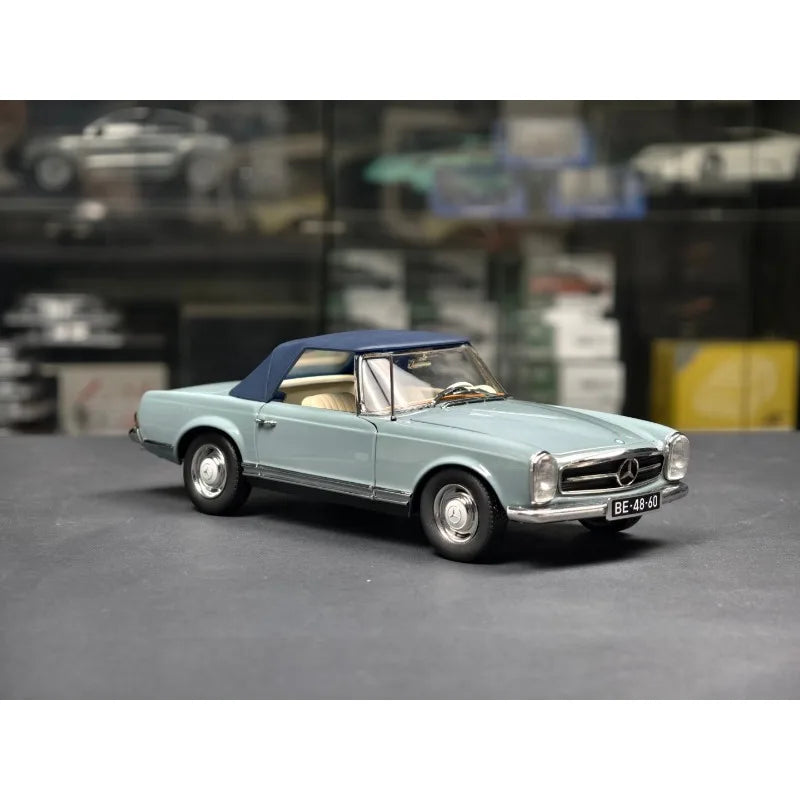 Diecast NOREV 1:18 Scale BENZ 230SL 1963 Convertible Alloy Car Model