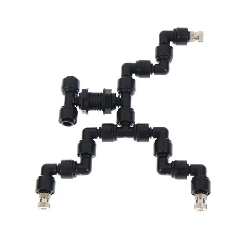 0.3mm Connect With 6.35mm Pipe 4 Head Garden Watering Reptile Fogger Mister With Quick Connecting Nozzle