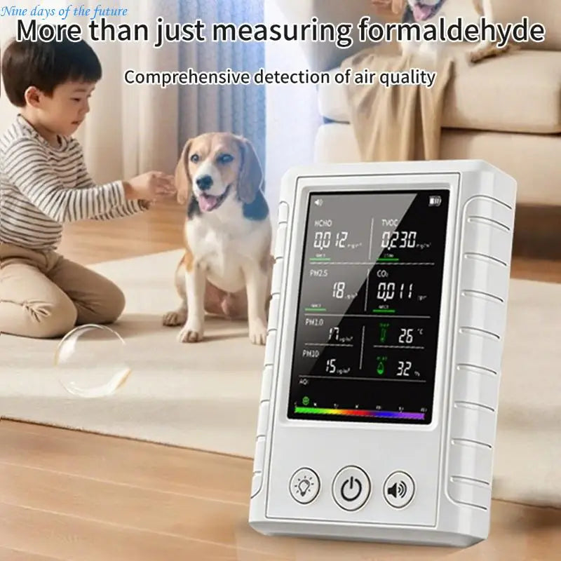 Accurate Air Quality Monitors CO2 Detectors Monitoring Big Display for Home E65A