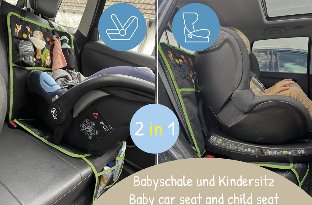 Kinder Autositz Sitzauflage Waldtiere