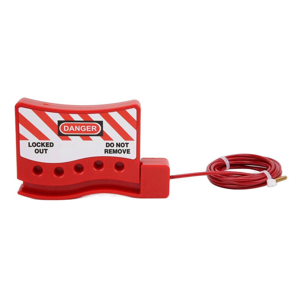 Portable High Toughness Wear Resistant Adjustable Cable Lockout Grip Industrial Lockout Tagout Safety Cable Lock