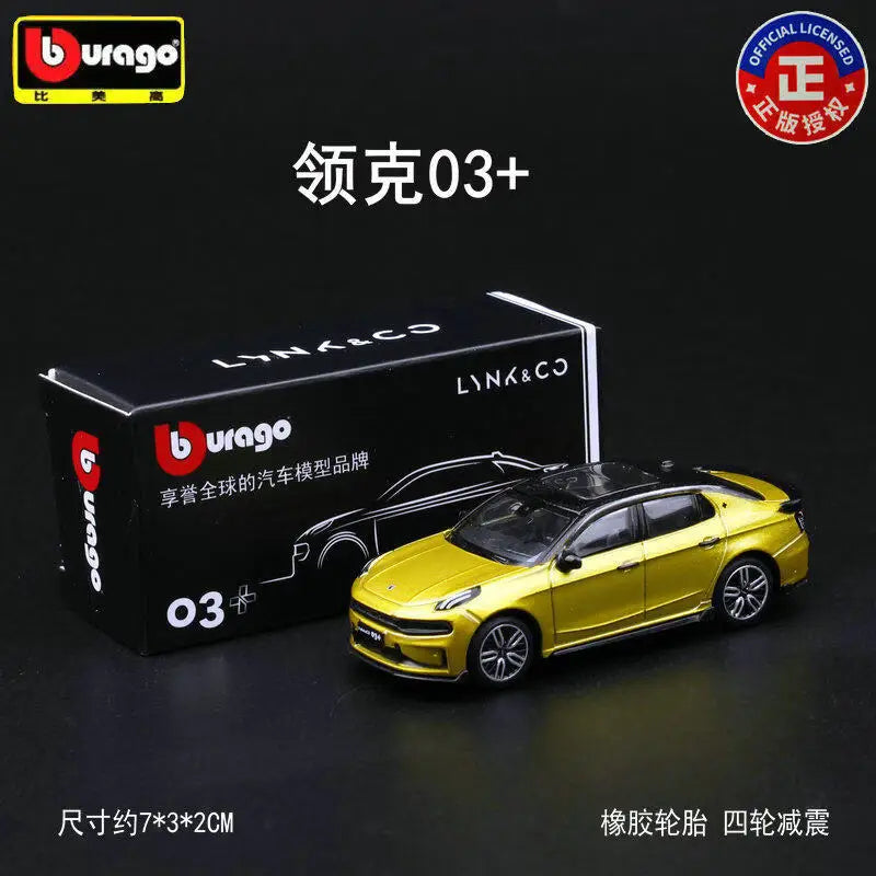 Bburago Diecast 1:64 ZEEKR Alloy Car Model Voyah Collectibles Car Model Holiday Gifts Toys Classic Souvenir Gift