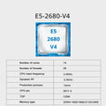 SOYO X99 TPM2.0 Motherboard Set With LGA2011-3 Xeon E5 2680 V4 CPU DDR4 8G*1 support DDR4 RAM M.2 SATA3 Computer Accessories