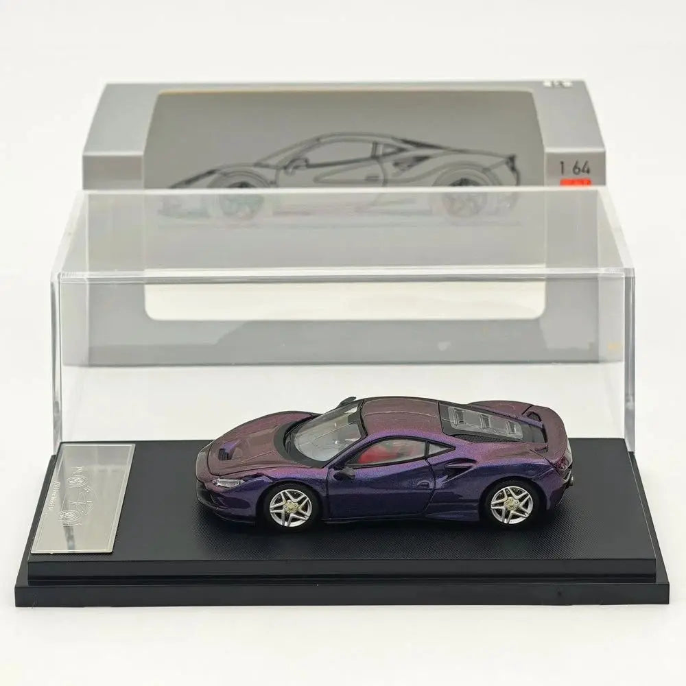 HM 1/64 Scale F8 Tributo Supercar Diecast Toy Car Model Collectible Gift Miniature Hobby