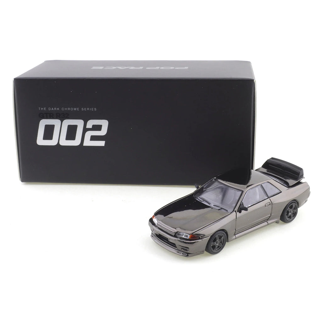 XCARTOYS POPRACE 1/64 S-DarkChrome004 Ford Mustang GT500 Car Model Replica Series Children Christmas Gifts Boy Toys