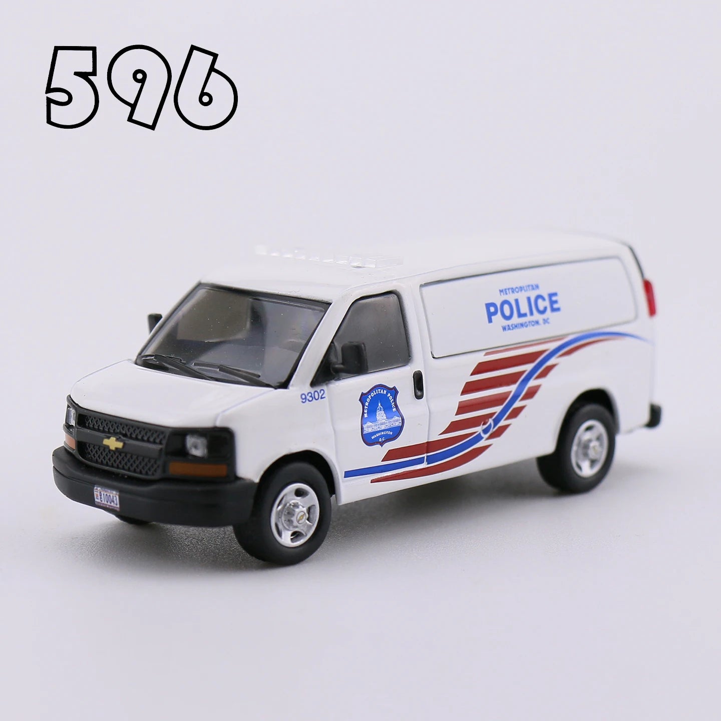 596 1/64 Chevrolet Sabon Federal Police Car of The Mexican Federation Car Alloy Motor Vehicle Diecast Metal Model Kids Toys Boys