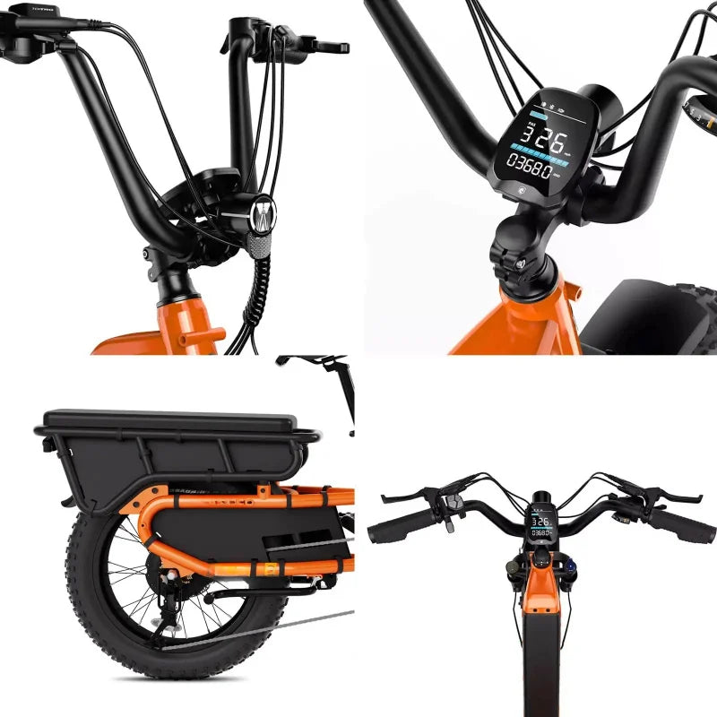 High Quality 250W 15Ah Large Capacity Long Range Aluminum Alloy Adult Cargo Electric Bicycle For Daily Transport
