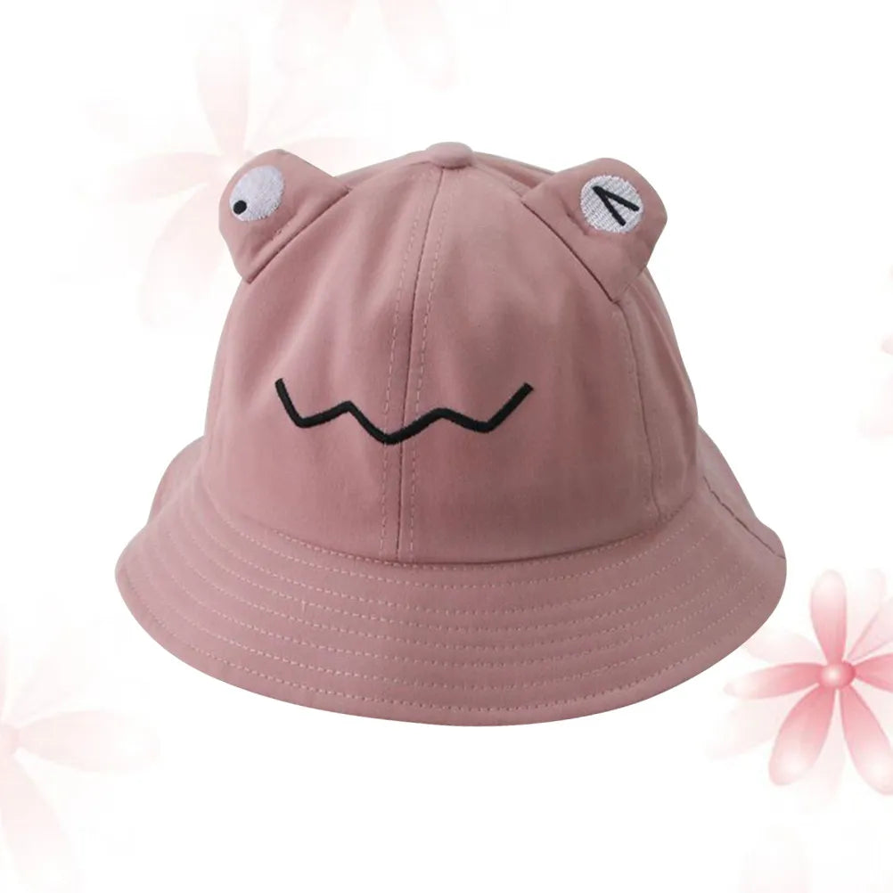 Children Sun Hat Pink Lightweight Uv Protection Fisherman Bucket Hat Outdoor Summer Beach Sun Protection Ideal for Hiking