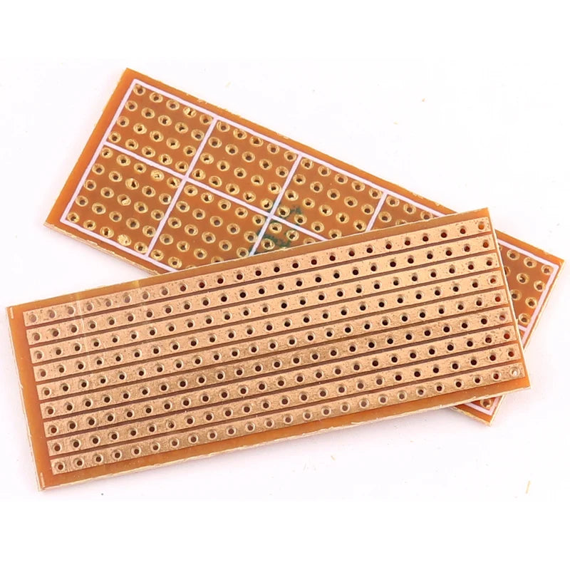 5/10PCS 2.5x6.4CM Single Side PCB Board DIY Universal Experiment Matrix Circuit Board Single Row Continuous Hole 25x64MM