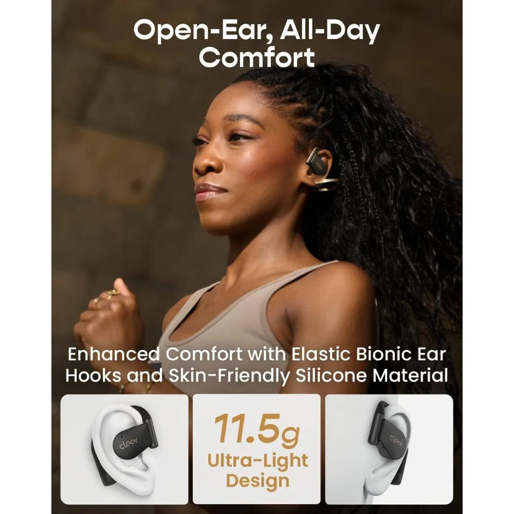 Earbuds with Hooks, Dolby & THX Spatial Audio, 60H Playtime, Fast Charge, Waterproof for Activities