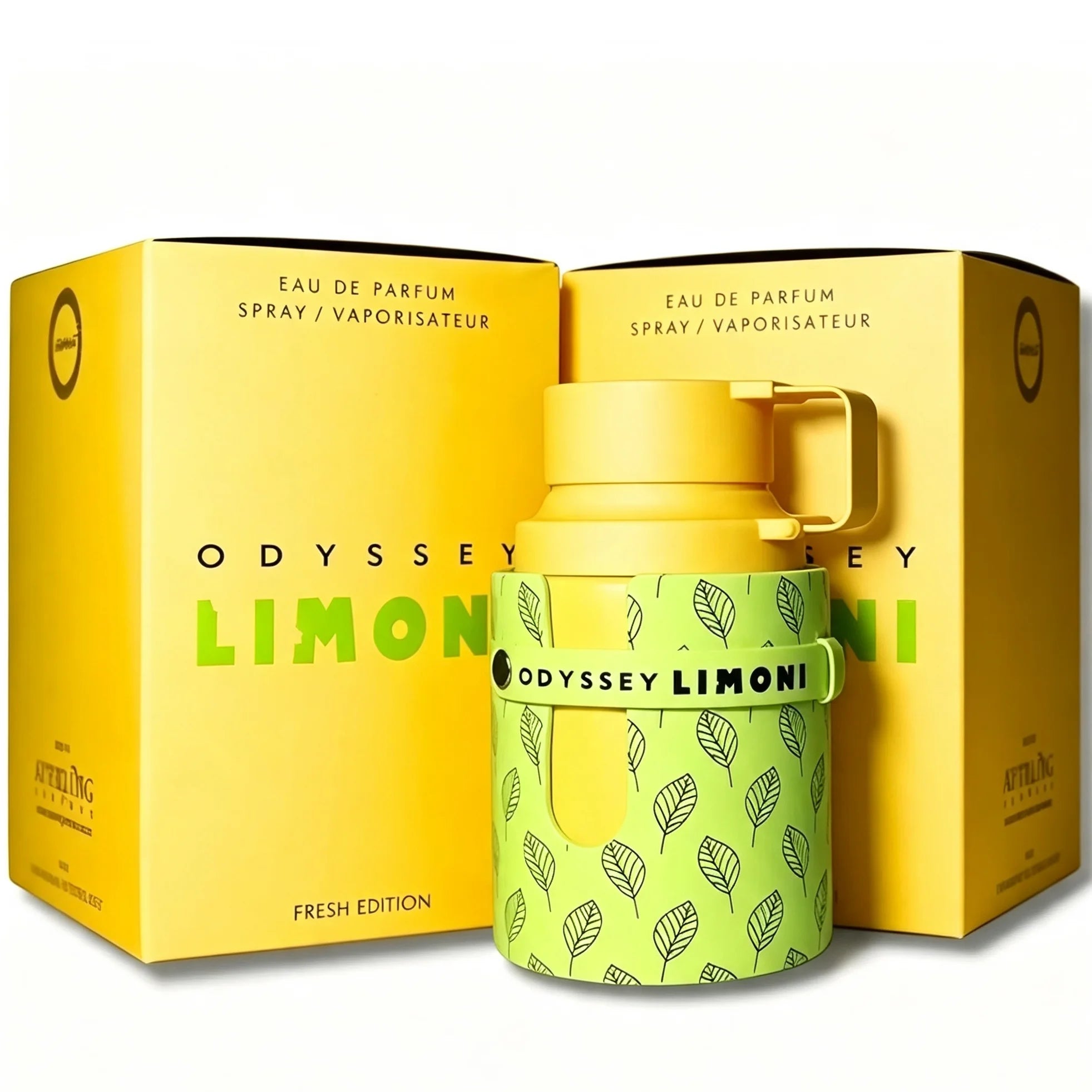 ODYSSEY LIMONI Fresh Edition Eau De Parfum for Women 3.4 fl oz (100ml), Bright Citrus Aroma, Crisp Refreshing EDP Spray, Gentle Long Wear Fragrance, Ideal Luxury Present for Outdoor & Daily Use
