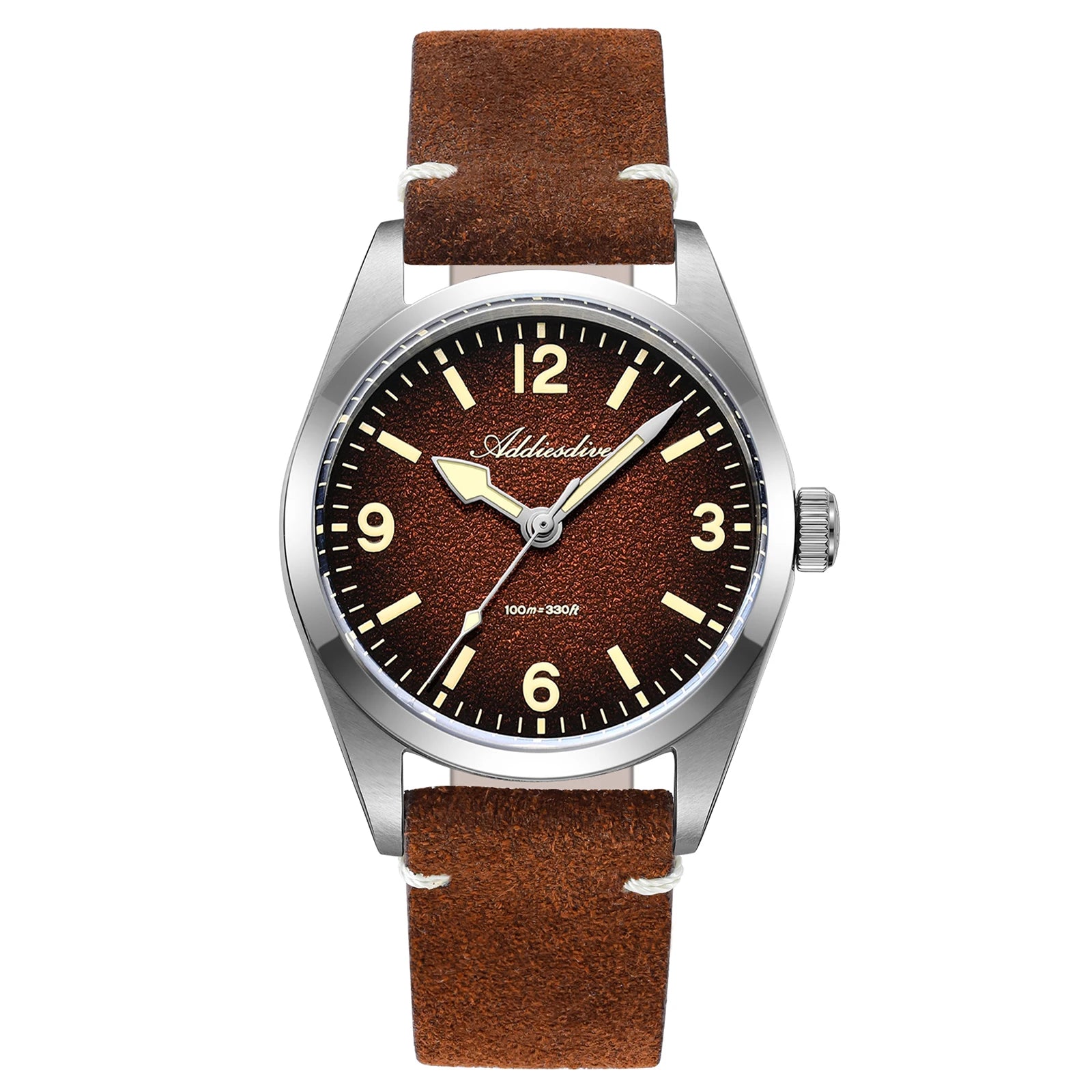 ADDIESDIVE 36MM 200M Waterproof Sapphire Glass Watches C3 Retro Super Luminous 316L Stainless Steel Women's Quartz Wristwatches