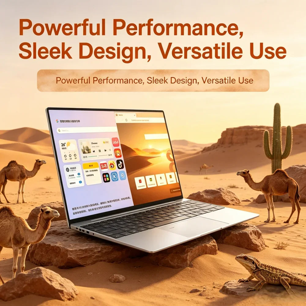 14.1 Inch Ultra Slim Laptop Intel Core i9-9880H Win11 32GB RAM 2TB SSD 1080P HD Multifunctional Laptop