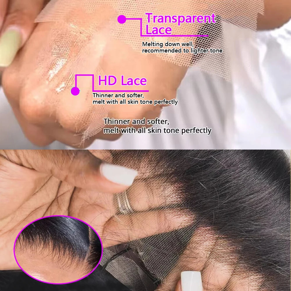 P4/27 Highlight Colored 200 Density Body Wave Human Hair Wigs For Women 13x4 13x6 HD Transparent Full Lace Frontal Wigs 46 Inch