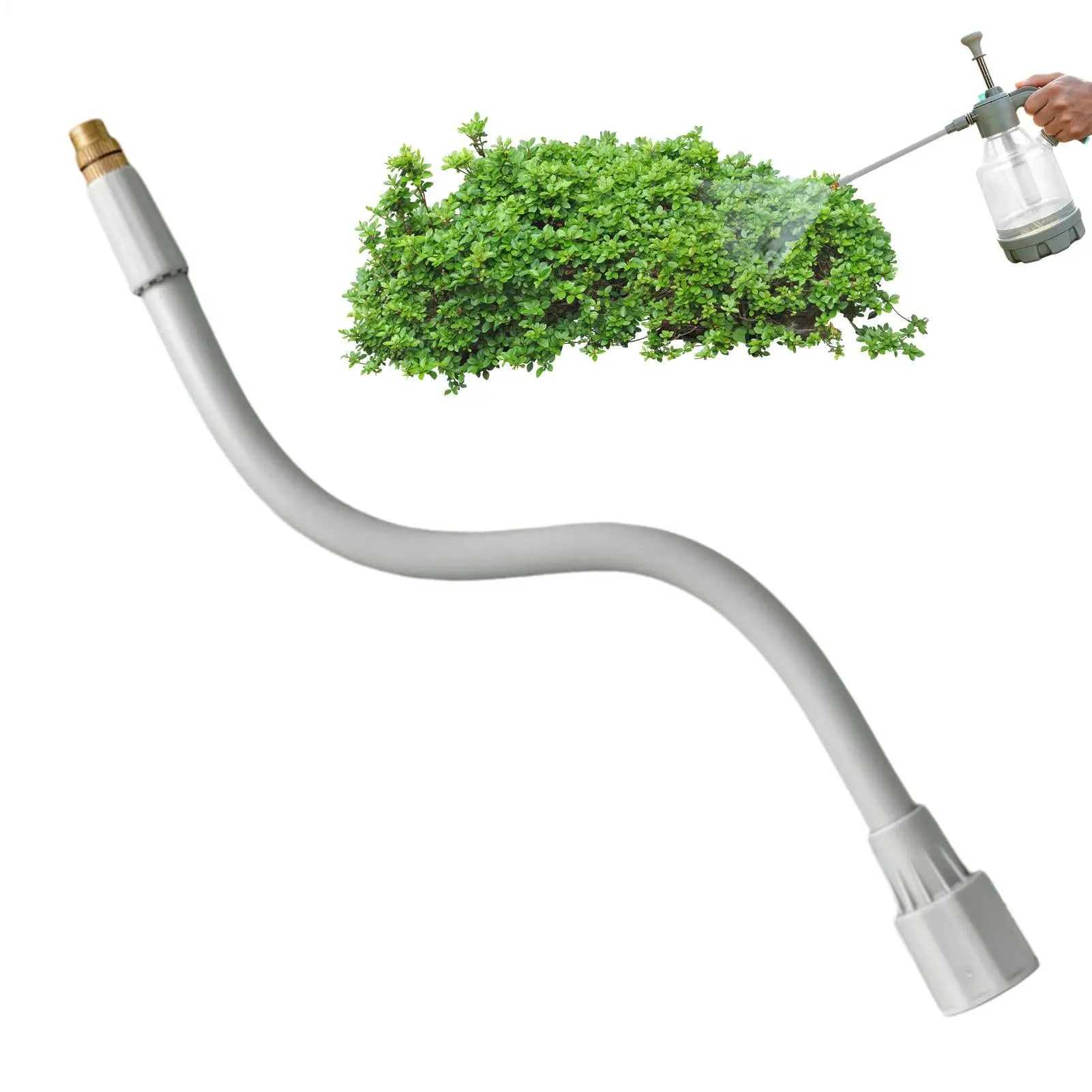 high pressure universal rod extension spray bar, atomizing nozzle, household watering curved spray bar Air pressure spray bottle