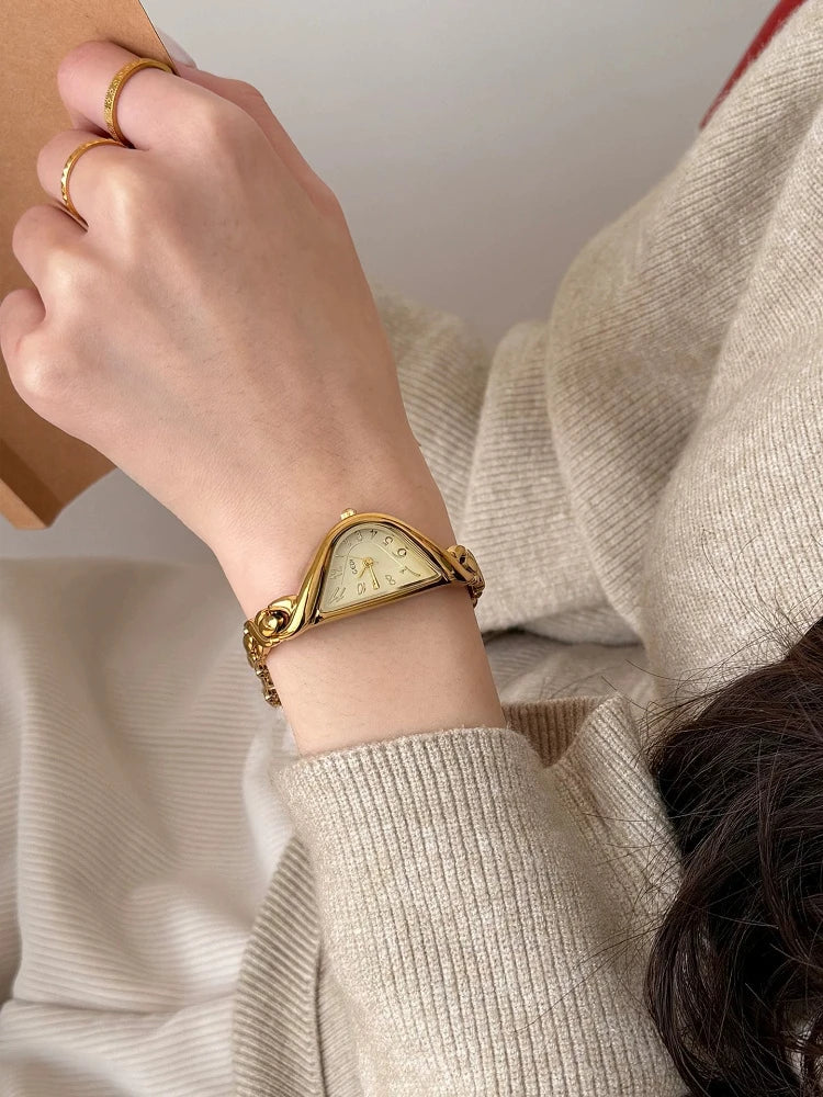 Light Luxury 22mm Gold Waterproof Quartz Watch for Women, Elegant Dress Wristwatch, Premium Gift Box Packed Perfect Holiday Gift