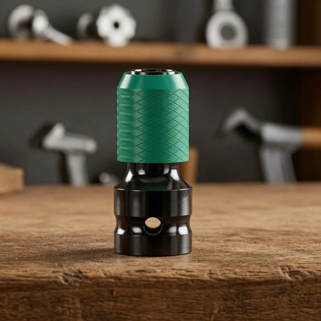 Telescopic Adapter Head Knurled Hex to Square Socket Adapter Tool Accessory High Force Long-Lasting
