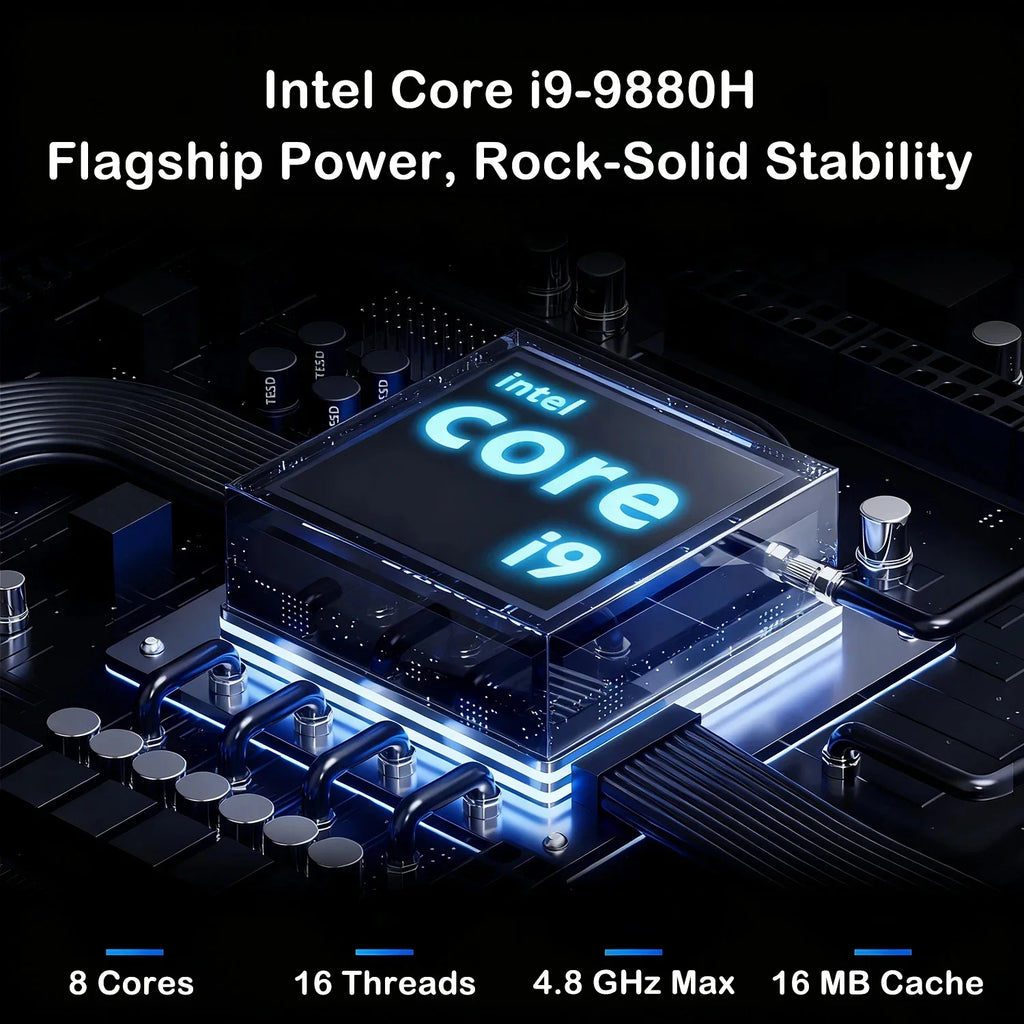 Ultra Slim Gaming Laptop Intel Core I9-9880H 14.1" 32GB RAM 2TB SSD Windows 11 1920*1080 Office Study Home Use