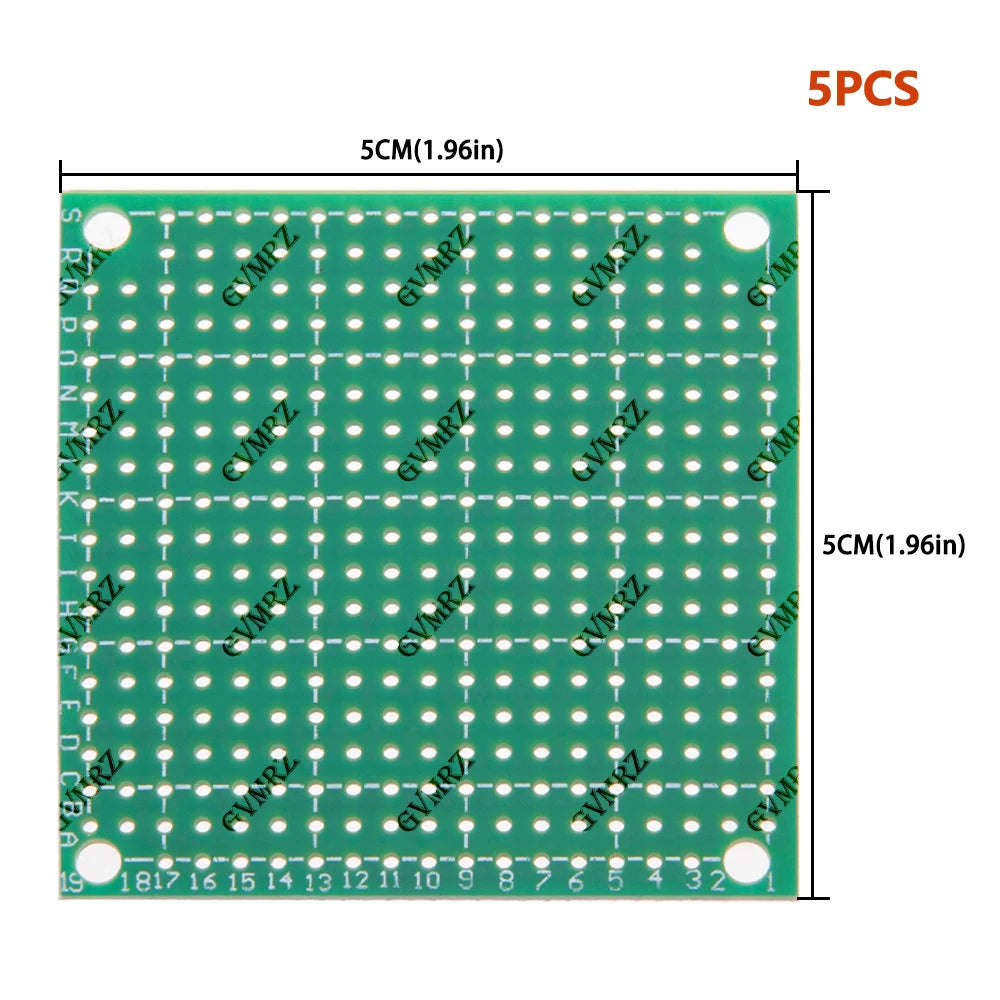 1PCS/5PCS  Single Sided 4x6cm 3x7cm Green PCB Prototype Board Universal Through Hole Perfboard for DIY Electronic 2x8cm