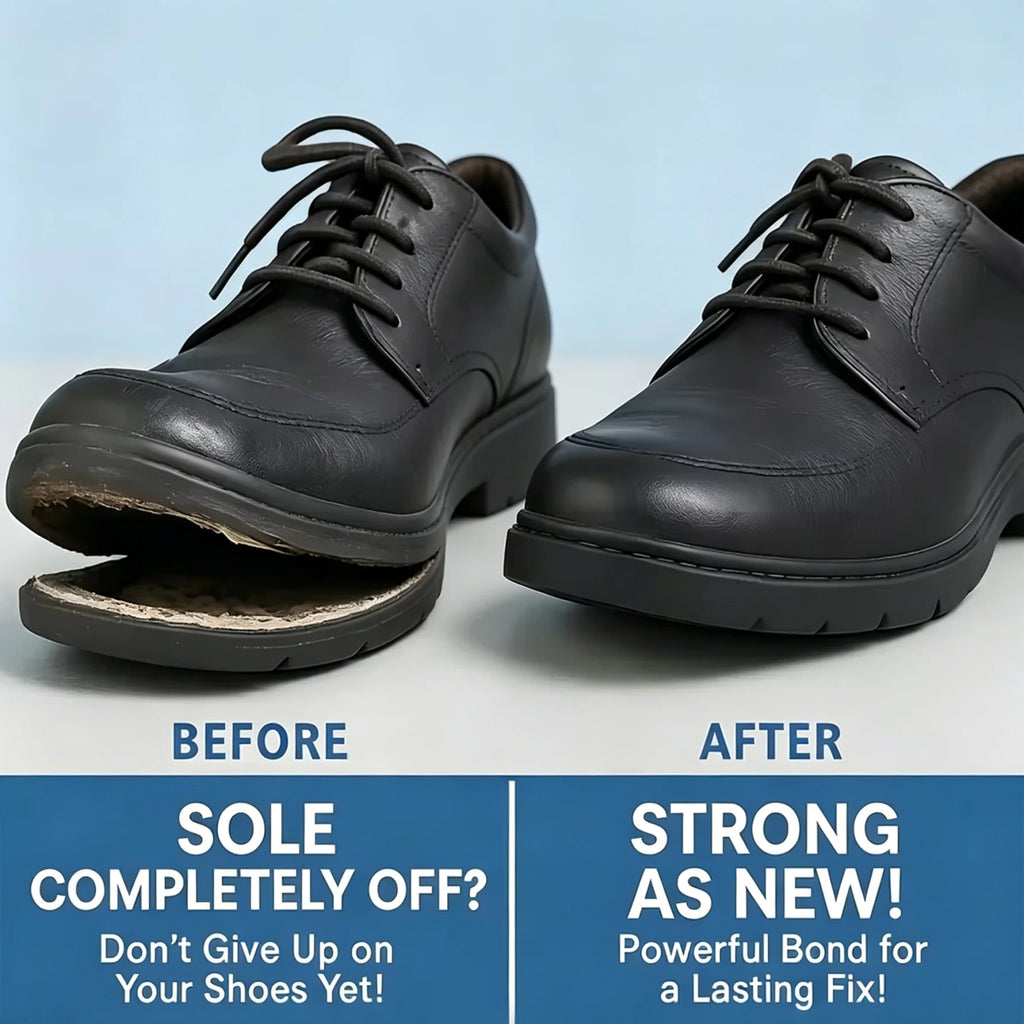 Multi-Purpose Shoe Repair Adhesive, Waterproof Strong Glue for Soles, Leather, Rubber & Canvas,  Cracks on All Footwear