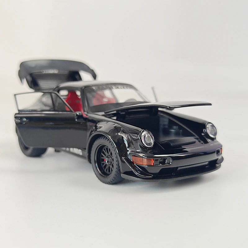 1:32 Simulation Porsche 964 Alloy Car Model Ornament Collection, Doors and Engine Cover, Trunk Can Open Supercar