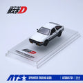 ATS 1:64 Sprinter Trueno AE86 Black Bonnet & White Bonnet Diecast Alloy Car Model Display Collectible Toy Gift